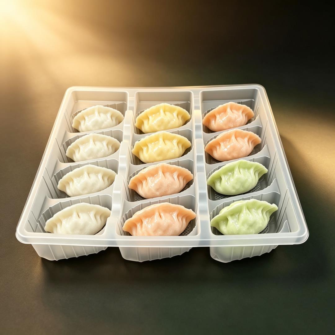 十二格饺子托盘 | PP 材质 | 速冻水饺陈列